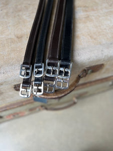 DQ Diamond stitched stirrup leathers - Childs